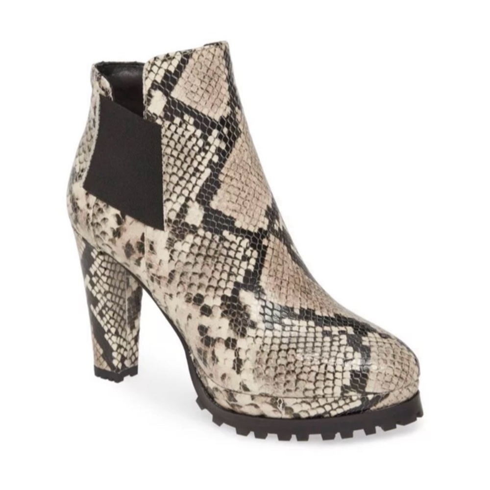 NEW IN BOX ALLSAINTS Sardis Booties in Snakeskin Print